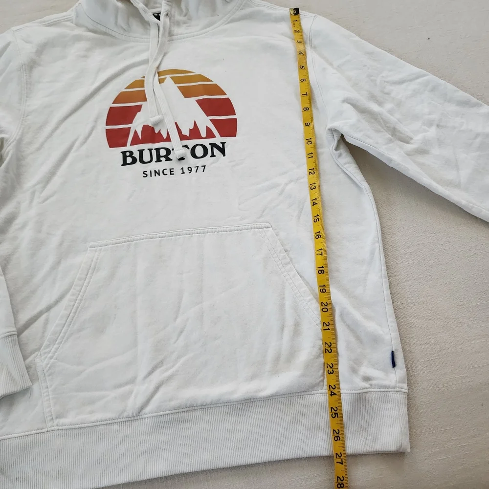 Burton white hoodie sweater medium - Picture 8 of 10